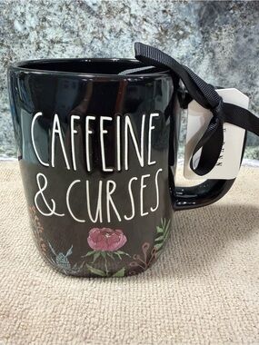 Rae Dunn “Caffeine & Curses” Halloween Mug | 16 oz | NWT